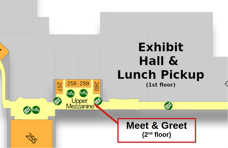 map of the 2nd floor mezzanine